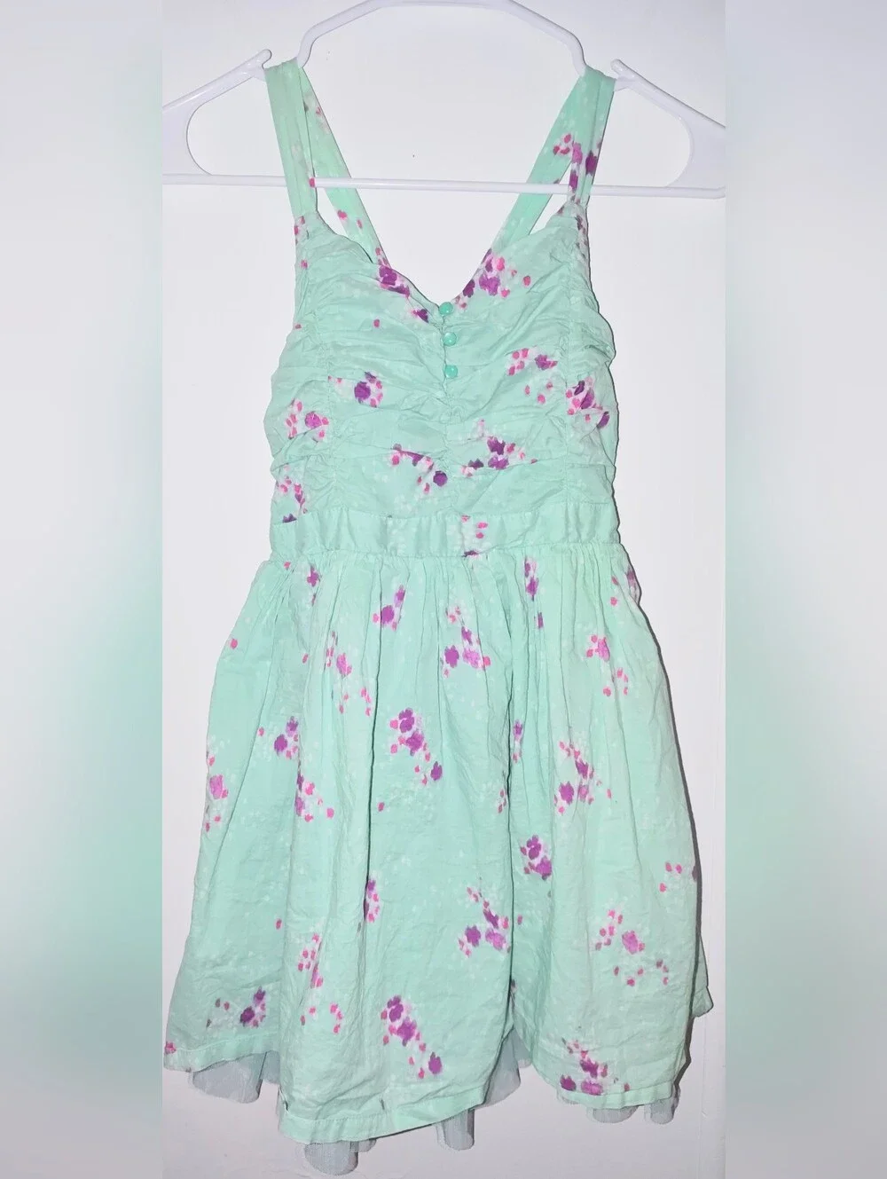 Cherokee Mint Green Floral Sundress
